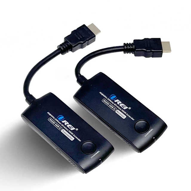 Main image of OREI Wireless HDMI Extender Dongle 20M 5.1-5.2 Ghz 4K30Hz Channel Switching