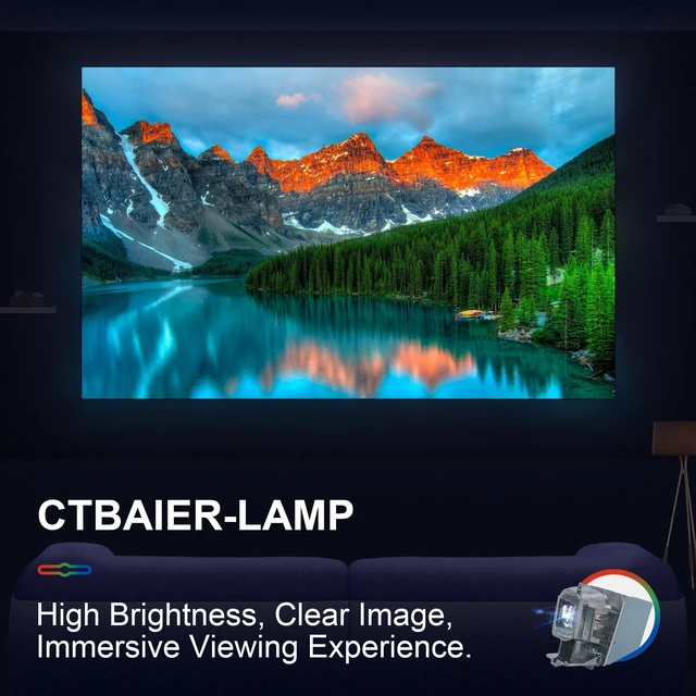 Alt view image 4 of 5 - CTBAIER BL-FU240H SP.7G901GC01 Original Quality for OPTOMA HD15H HD27eH HD28B HD28E HD28HDR HD29He HD31UST HD145X HD146X DH334 DH351 Replacement Projector Lamp Bulb with Housing