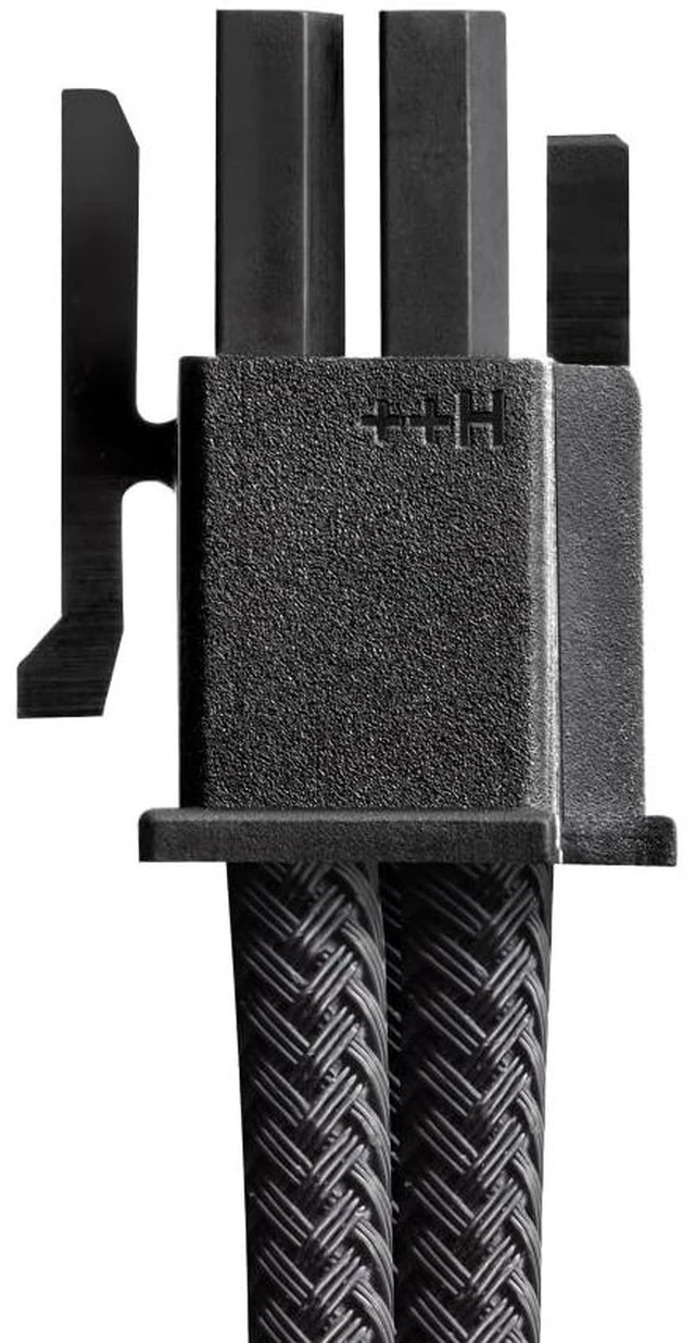 Alt view image 2 of 4 - CableMod Pro ModMesh 12V-2x6 PCIe Cable for Corsair T5 (Lt Blue, 2x8p,90B)