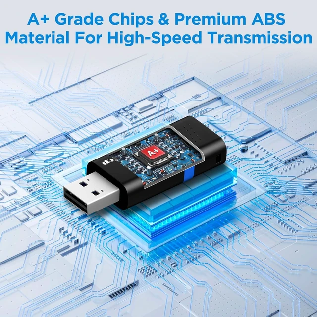 Alt view image 4 of 5 - 64GB Flash Drive 3 Pack with Type C Adapter, AreTop Retractable USB Stick