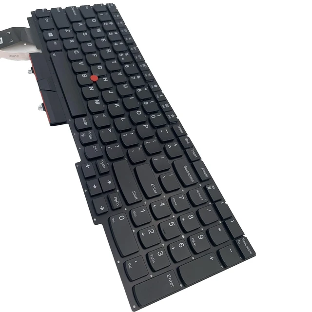 Alt view image 5 of 5 - Laptop Keyboard for Lenovo Thinkpad E15 Gen 1 E15 Gen 2 2020 (20T8 20T9 20TD 20TE) US Layout Replacement Backlit Black