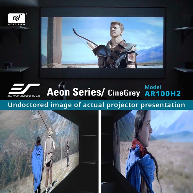 Alt view image 4 of 5 - Elite Screens Aeon Series 158" Fixed Frame Projector Screen AR158H2