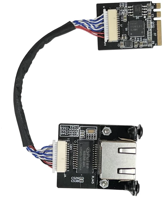 Main image of WayPonDEV M.2 A E Key to 2.5 Gigabit Ethernet Module, i226V Chipset 2.5G Ethernet Server NIC, 10/100/1000/25000 Mbps RJ45 LAN, Multi-Gigabit M.2 Network Card, Support 2230 (30CM, i226 M.2 A+E Key)