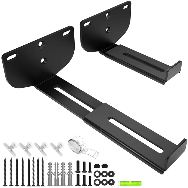 Main image of Etour New Update Premium Universal Soundbar Wall Mount Bracket Depth Adjustable Hold Up to 38lbs Quick Install for Samsung, Sony, Bose, Vizio, LG, JBL and More Sound bar Shelf Under TV