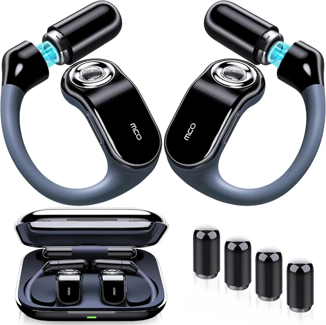 Main image of OJW Open Ear Headphones, Power Without Limits Replaceable Battery Earbuds