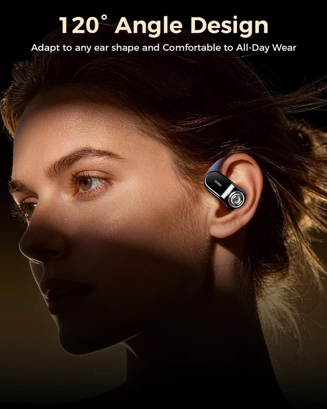 Alt view image 4 of 5 - OJW Open Ear Headphones, Power Without Limits Replaceable Battery Earbuds