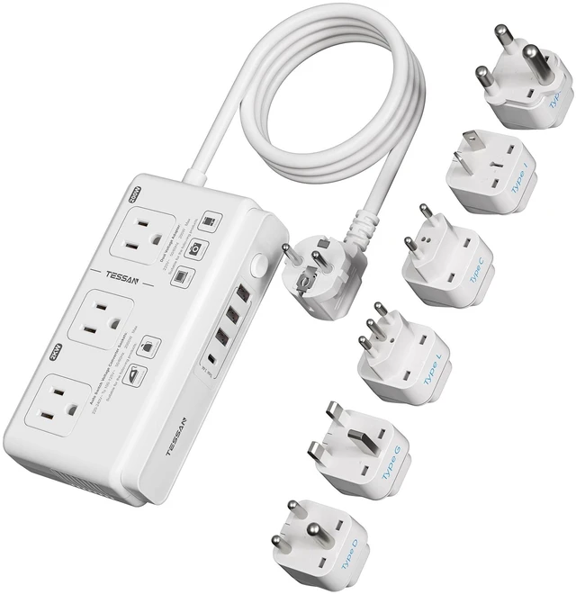 Main image of TESSAN Voltage Converter US to Europe 220 to 110, Universal Travel Adapter