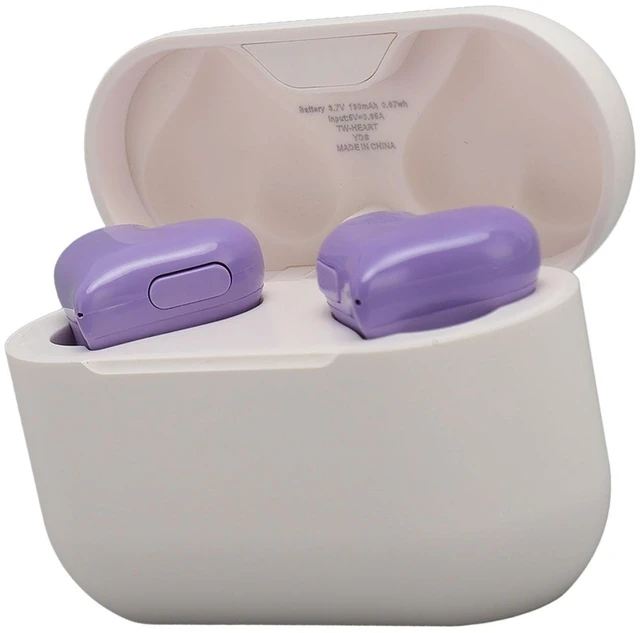 Main image of XUMIUZIY Heart Shaped Wire Less Earbuds, Bluetooth 5.3 in Ear Headphones with Noise Cancelling Microphone, HiFi Stereo Earbuds with Charging Case, Cute Earbuds for Girls &