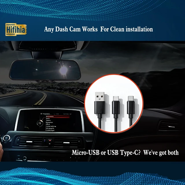 Alt view image 5 of 5 - Hifihia Dash Cam Power Adapter for Ford 2013-2019 Escape, 2019-2023 Ranger