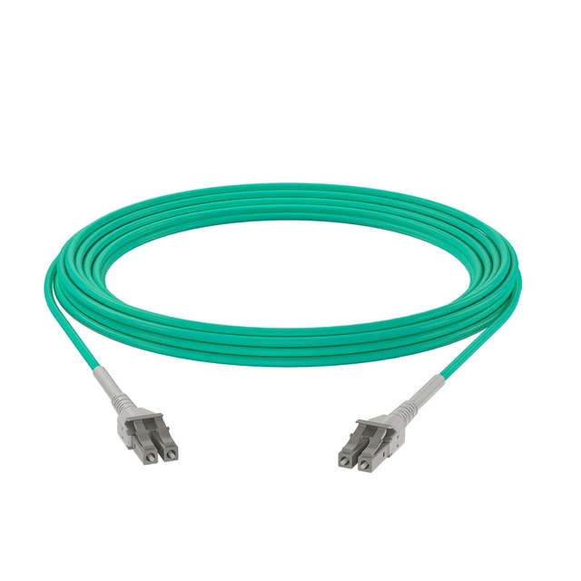Alt view image 3 of 5 - OM3 LC to LC Armor Fiber Patch Cable, 30m/98ft Multimode Uniboot LC to LC Fiber Optic Cable, MMF, Duplex LC/UPC, 50/125m, Indoor Armored LSZH