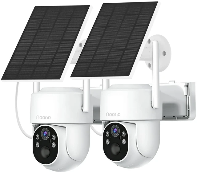 Main image of Noorio Solar Security Camera Outdoor, Dual WiFi, 1080P Wireless Camera