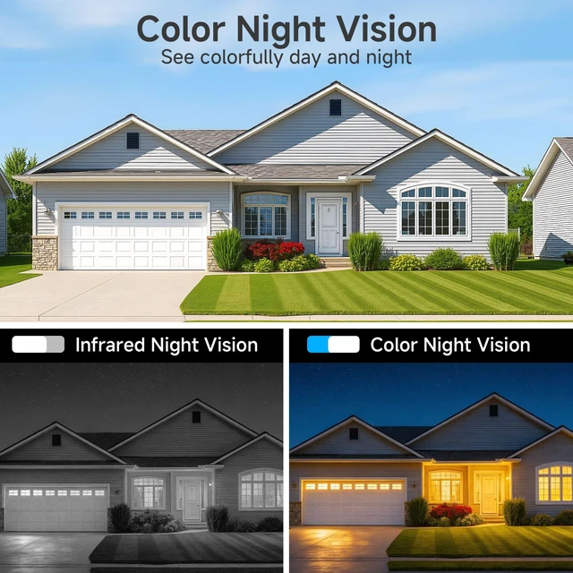 Alt view image 4 of 5 - Noorio Solar Security Camera Outdoor, Dual WiFi, 1080P Wireless Camera