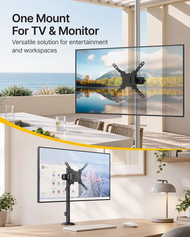 Alt view image 4 of 5 - monTEK Universal Pole Mount Bracket for 23-43 Inch Screens, up to 26.4 lbs
