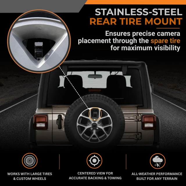 Alt view image 4 of 5 - Brandmotion SUTV-8847 SummitView Adjustable Rear Vision System