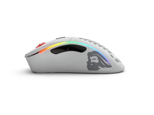 Alt view image 2 of 5 - GLORIOUS Model D- (Minus) Wireless Gaming Mouse - 67g Superlight Honeycomb Design, RGB, Ergonomic, Lag Free 2.4GHz Wireless, Up to 71 Hours Battery - Matte White