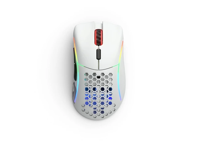 Alt view image 4 of 5 - GLORIOUS Model D- (Minus) Wireless Gaming Mouse - 67g Superlight Honeycomb Design, RGB, Ergonomic, Lag Free 2.4GHz Wireless, Up to 71 Hours Battery - Matte White