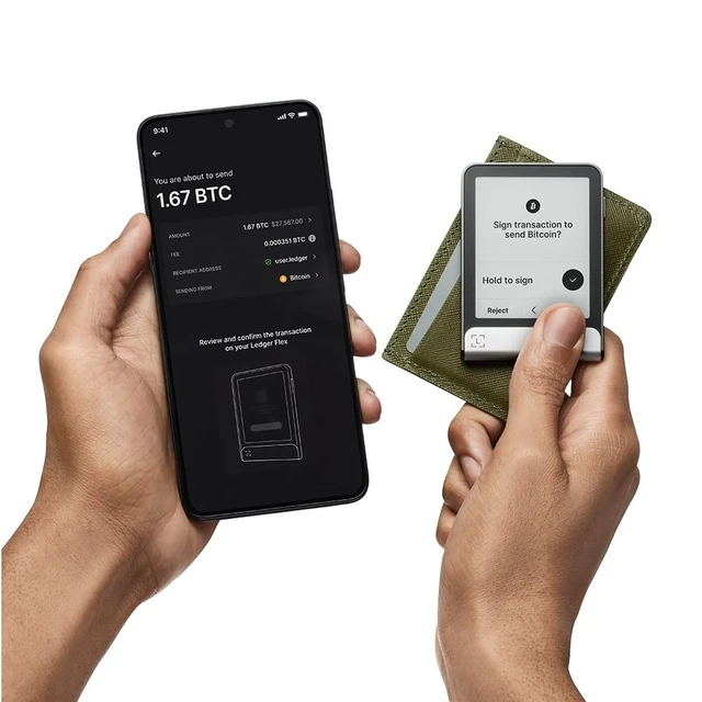Alt view image 3 of 5 - Ledger Flex Crypto Wallet Securely Manage All Your Digital Assets