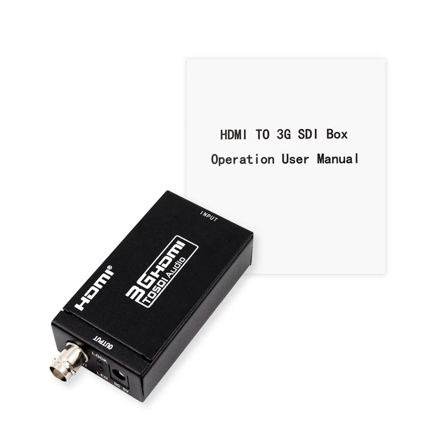 Alt view image 4 of 5 - HDSUNWSTD Mini 3G HDMI to SDI Converter Adapter HD to BNC SDI/HD-SDI/3G-SDI 1080P Multimedia HD Video Converter Portable Mini Size