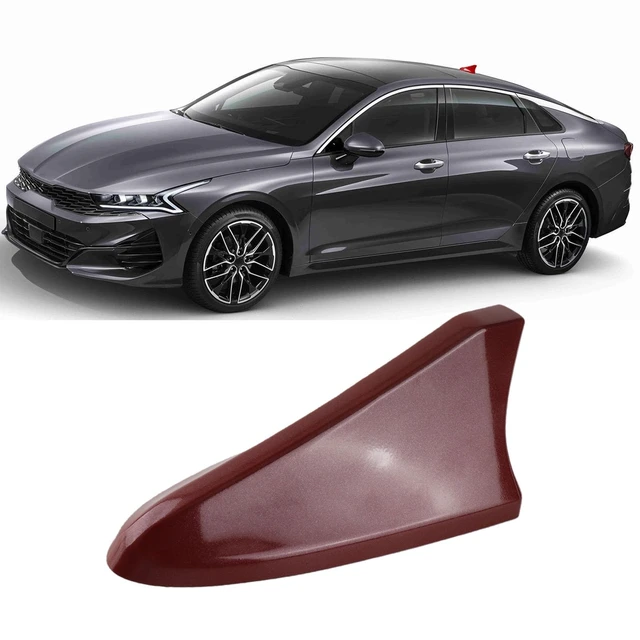 Alt view image 4 of 5 - Fin Roof Antenna Cover, Signal Enhancement Chip, Static Electricity Release, ABS Material, Compatible with Optima, Sonata, Sedan, Genesis Sedan G80, Coupe, OE Number: 96219 (Red)