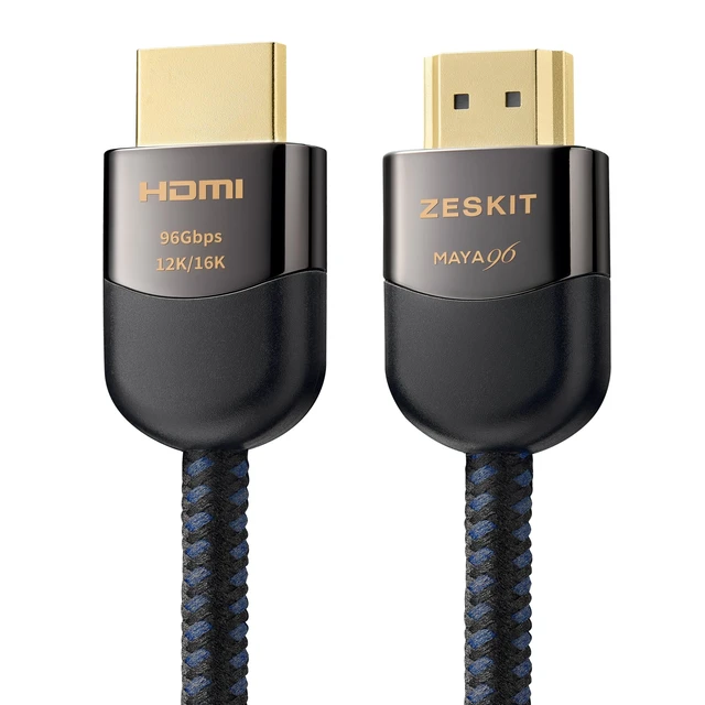 Alt view image 3 of 5 - Zeskit Maya HDMI 2.2 Cable 96Gbps 12K 16K (10 Feet 3m)