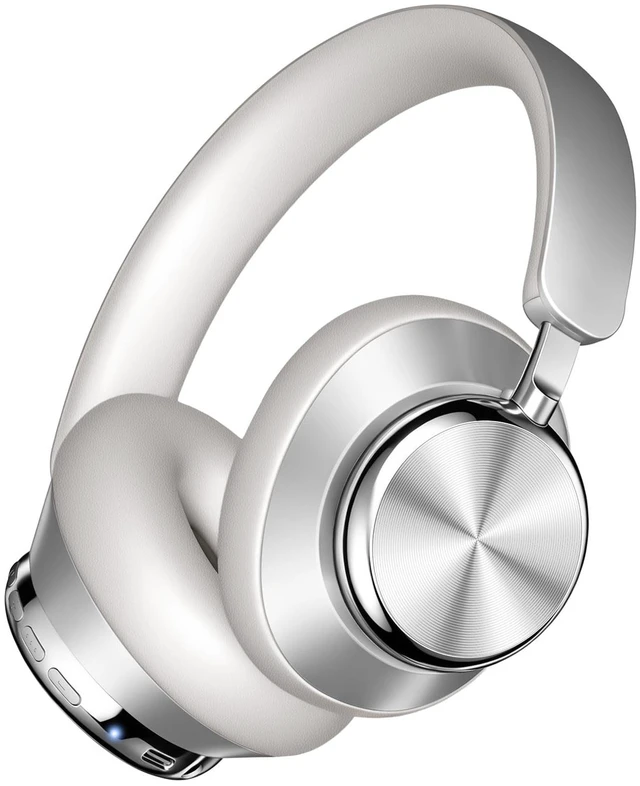 Main image of Wentronic Y03 Bluetooth Headphones Wireless Active Noise Cancelling Over Ear Headphones 48 Hours Playtime High Sound Quality 6 EQ Music Mode Headphones with Soft Ear Cushion - Silver