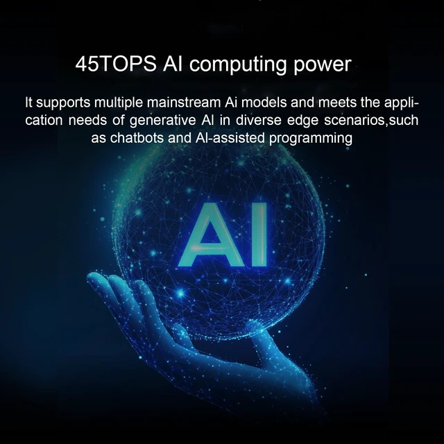 Alt view image 5 of 5 - Orange Pi 6 Plus 16GB/32GB LPDDR5 CIX CD8180/CD8160 12-Core Single Board Computer with Active Cooling System, Support 45 Tops AI Computing Power, Mini PC Run Ubuntu/Debian/Android/Windows/ROS2 (16GB)
