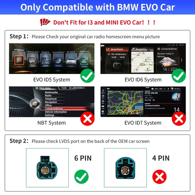 Alt view image 2 of 5 - Road Top Wireless CarPlay Interface Decoder for BMW EVO ID5/ID6