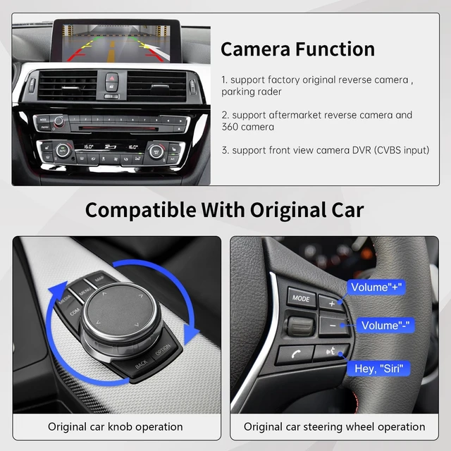 Alt view image 4 of 5 - Road Top Wireless CarPlay Interface Decoder for BMW EVO ID5/ID6