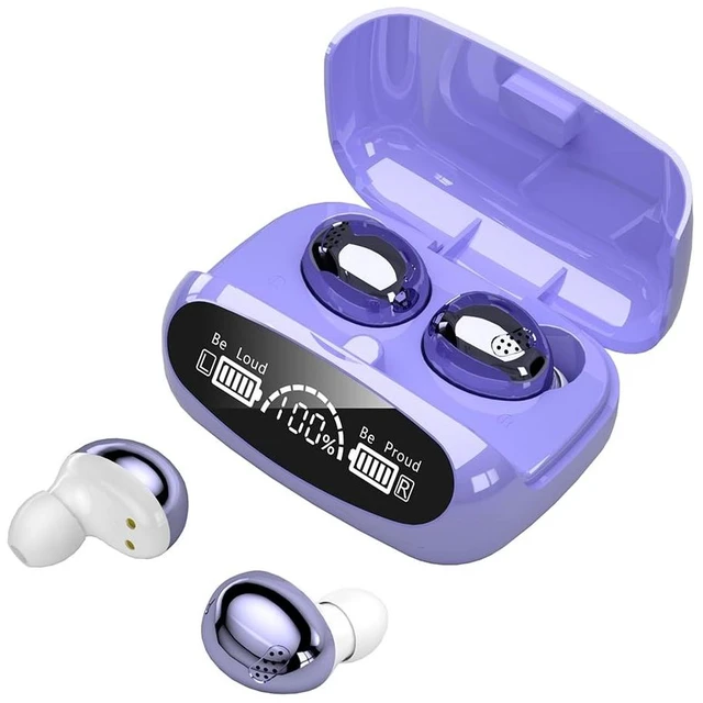 Main image of DHBY Sport Earbuds Headphone with Mic 2 in 1 Multifunctional Earpiece TWS (True Wireless Stereo) in-Ear Headset HiFi Sound Noise Reduction Painless Firm Wear Earphone-in Ear Earbud Purple