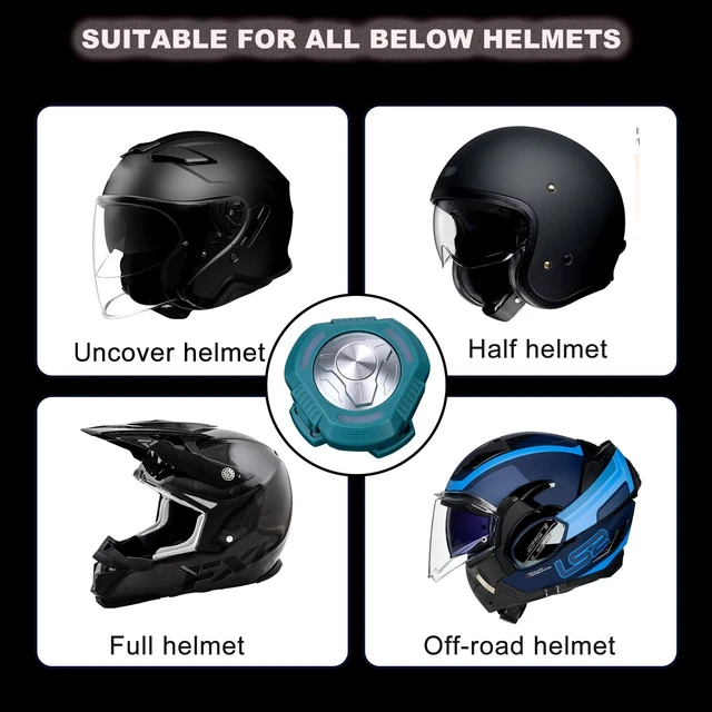 Alt view image 5 of 5 - FANSAISI Motorcycle Bluetooth Bone Conduction Helmet Speaker Wireless Helmet Headphone Headset with DSP Nosie Cancellation Mic IP66 Waterproof (Green)