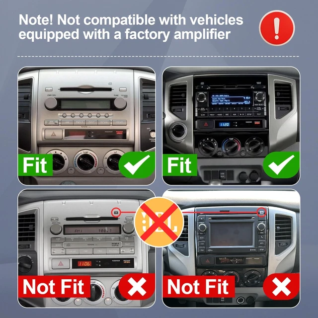 Alt view image 2 of 5 - 9 Inch IPS Touchscreen Linux Car Stereo for Toyota Tacoma 2005-2013 with Wireless CarPlay & Android Auto Car Radio, Support Bluetooth, FM Radio, Backup Camera, SWC, Dual USB