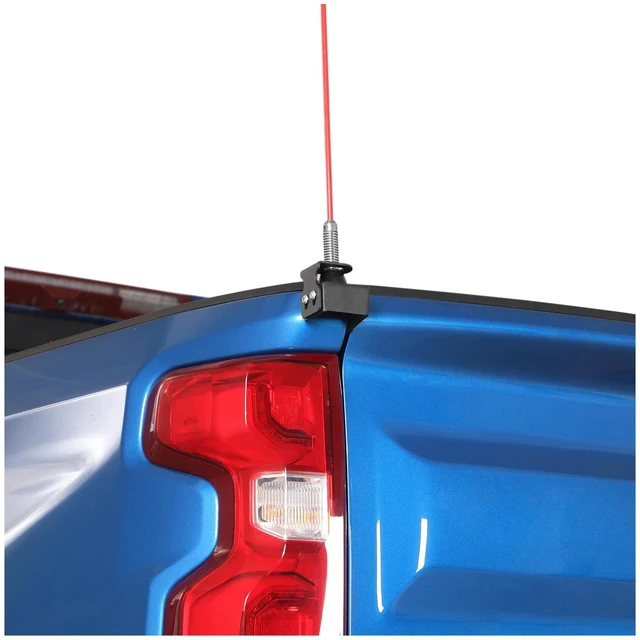 Main image of Linskip Heavy Duty CB Antenna Mast Mount Compatible with 2019-2026+ Chevrolet Silverado & GMC-Sierra 1500 & 2020-2026+ 2500HD 3500HD, Tailgate CB & Whip Bracket, Exterior Accessories(Driver Side)