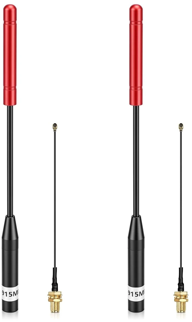 Main image of 915MHz LoRa Antenna, Whip Antenna 20cm, Meshtastic 10dBi Gain, Red 2Pcs