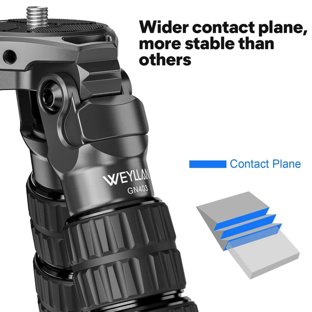 Alt view image 4 of 5 - WEYLLAN GN403 Carbon Fiber Hunting Tripod, 70.08'' Inverted Camera Tripod