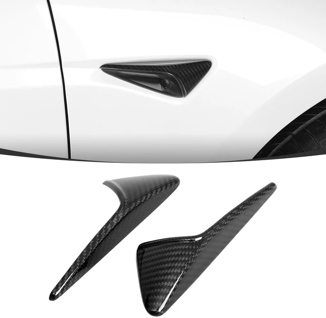 Main image of Leeiion Side Camera Protectionl Cover HW4.0 Compatible with 2025-2026 Model 3/Y(Standard, Premium & Performance) Real Carbon Fiber Side Camera Turn Signal Cover 2PCS(Gloss Carbon Fiber)