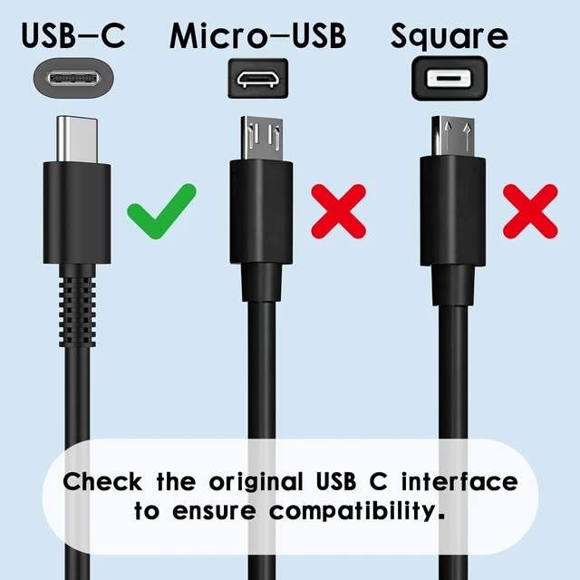 Alt view image 3 of 5 - INEXEWOC 65W USB C Laptop Charger Compatible with MacBook Pro/Air, Dell Latitude/XPS, HP Spectre/Envy, Lenovo ThinkPad/Yoga, ASUS ZenBook, Samsung Galaxy, Chromebook and Smartphones,