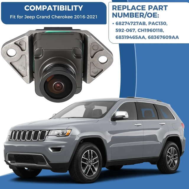 Alt view image 2 of 5 - Rear View Backup Reverse Camera Fit for Jeep Grand Cherokee 2016-2021 2017