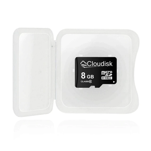 Alt view image 3 of 5 - Cloudisk Pack of 10 Micro SD Card 8GB Flash Memory Card C10 A1 U1 Micro SDHC with SD Adapter, Card Reader (8GB)