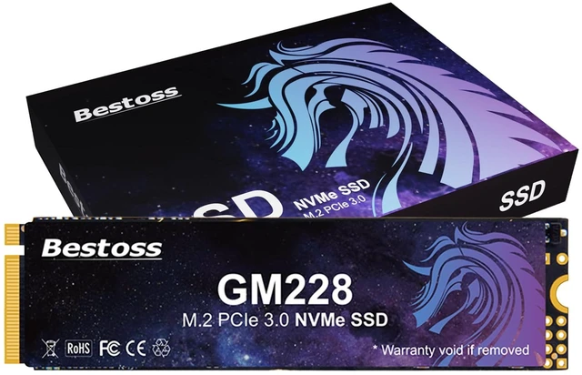 Main image of Bestoss 512GB NVMe M.2 SSD PCIe 3.0 2280 Internal SSD, Up to 2400MB/s
