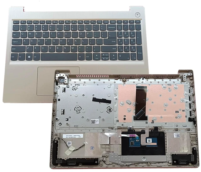 Main image of SBB0X77935 5CB0X57656 5CB1D03627 Replacement for Lenovo ideapad 3-15IIL05 81WE 3-15ITL05 81X8 Laptop Upper case Palmrest Assembly with Non-Backlit US Keyboard and Touchpad Gold