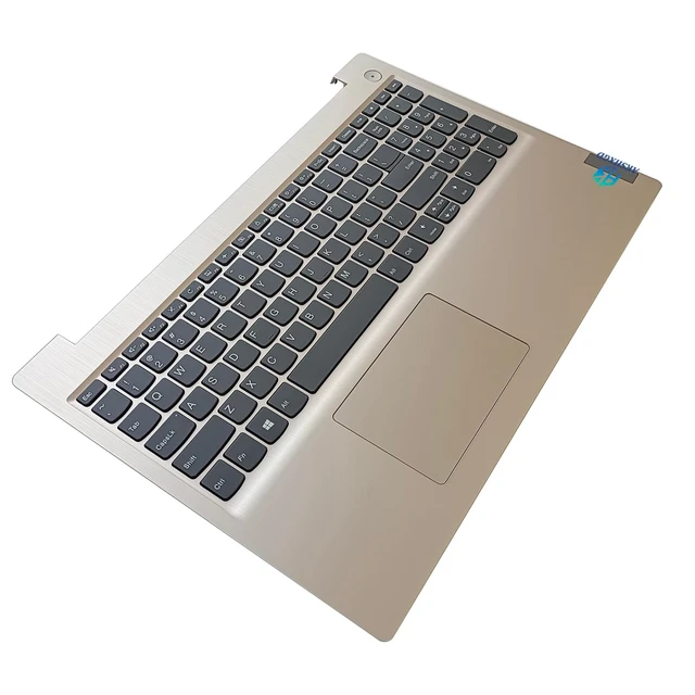 Alt view image 3 of 5 - SBB0X77935 5CB0X57656 5CB1D03627 Replacement for Lenovo ideapad 3-15IIL05 81WE 3-15ITL05 81X8 Laptop Upper case Palmrest Assembly with Non-Backlit US Keyboard and Touchpad Gold