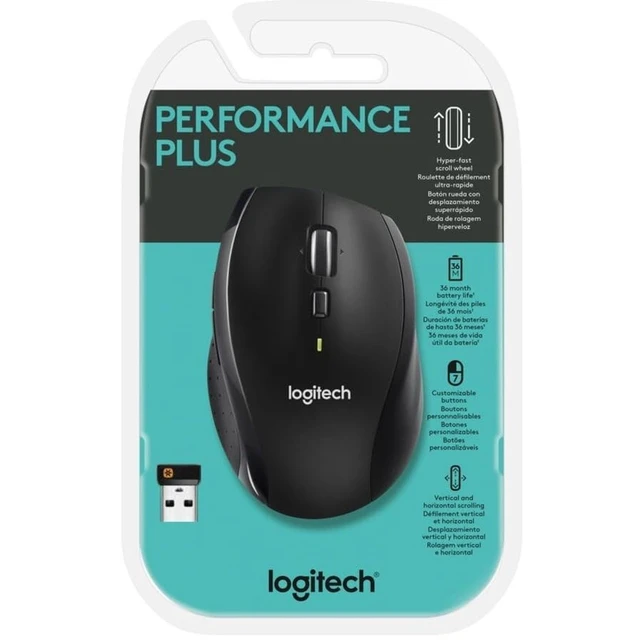 Alt view image 5 of 5 - Logitech Productivity Plus Wireless Mouse