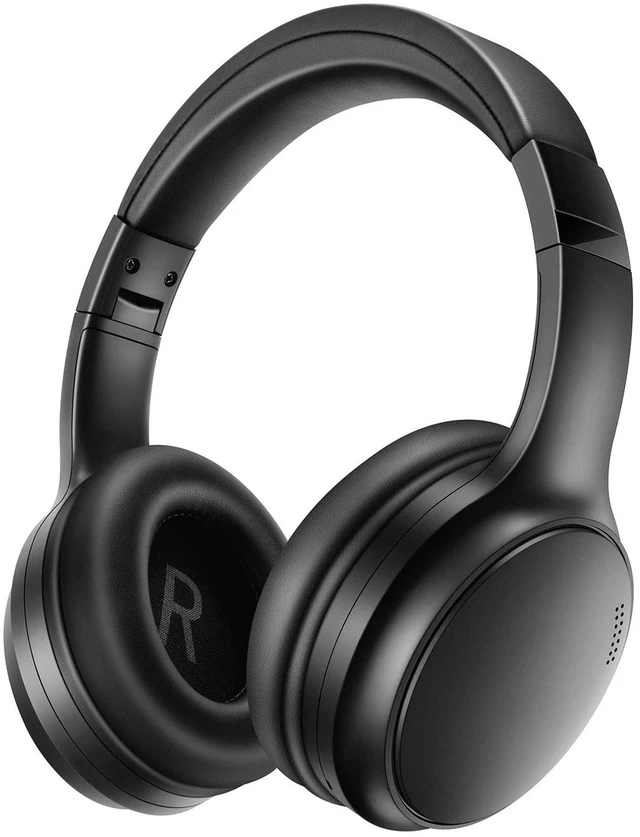 Main image of Bingozones A10 Noise Cancelling Headphones Wireless, Black Bluetooth Headset with Mic, Bluetooth 5.3, HiFi Stereo Sound, Deep Bass, 20+H Playtime, Lightweight On Ear Wired Headphones for Tablet