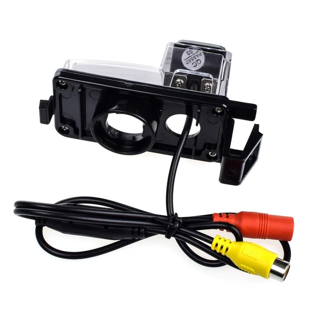 Alt view image 3 of 5 - Aqkiweys AHD Car Reverse Camera for Nissan Tiida Versa Livina Grand Livina Pulsar Latio Hatchback Livina Geniss 350/370/Fairlady Z, License Plate Light Replacement, Fisheye Golden, Night Vision, IP69
