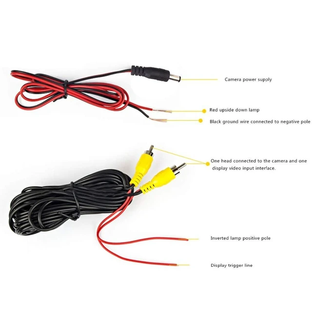 Alt view image 4 of 5 - Aqkiweys AHD Car Reverse Camera for Nissan Tiida Versa Livina Grand Livina Pulsar Latio Hatchback Livina Geniss 350/370/Fairlady Z, License Plate Light Replacement, Fisheye Golden, Night Vision, IP69