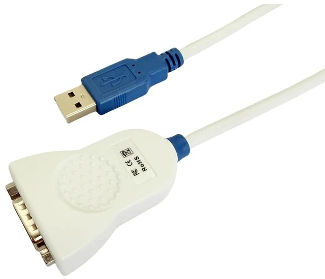 Main image of Feanteek USB to RS232 Adapter Cable UC232R-10 with FT232R Chip USB to DB9 Serial Cable for Windows 11,10, 8, 7, Vista, XP,Linux and Mac OS(10CM)