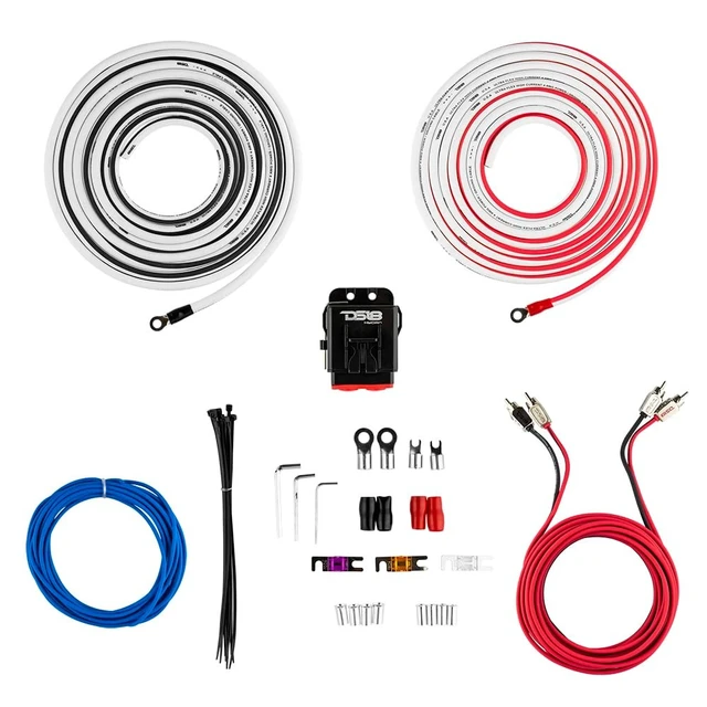 Alt view image 4 of 5 - DS18 Hydro MOFCKIT4 4 Gauge Marine Tinned Amplifier Installation Wiring Kit Up to 1800 Watts, OFC 100% Cooper