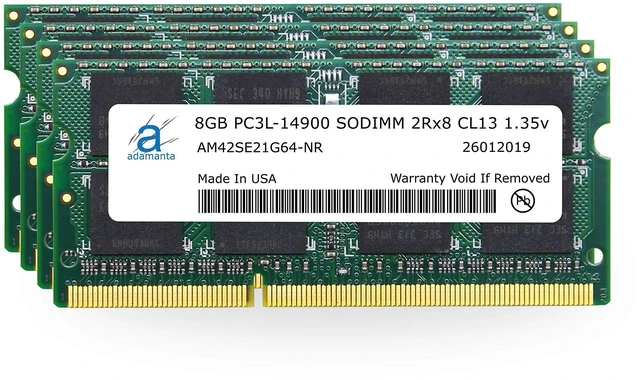 Main image of Adamanta 32GB (4x8GB) Apple Memory Upgrade Compatible with Late 2015 iMac 27" Retina 5K Display DDR3/DDR3L 1867Mhz PC3L-14900 SODIMM 2Rx8 CL13 1.35v RAM DRAM