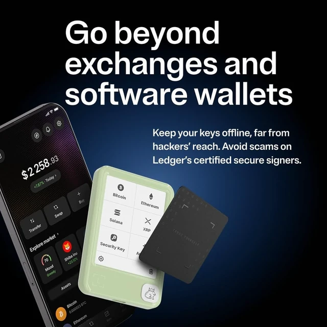 Alt view image 3 of 5 - Ledger Nano Gen5 - Crypto Wallet - Securely Buy Digital Assets - Green