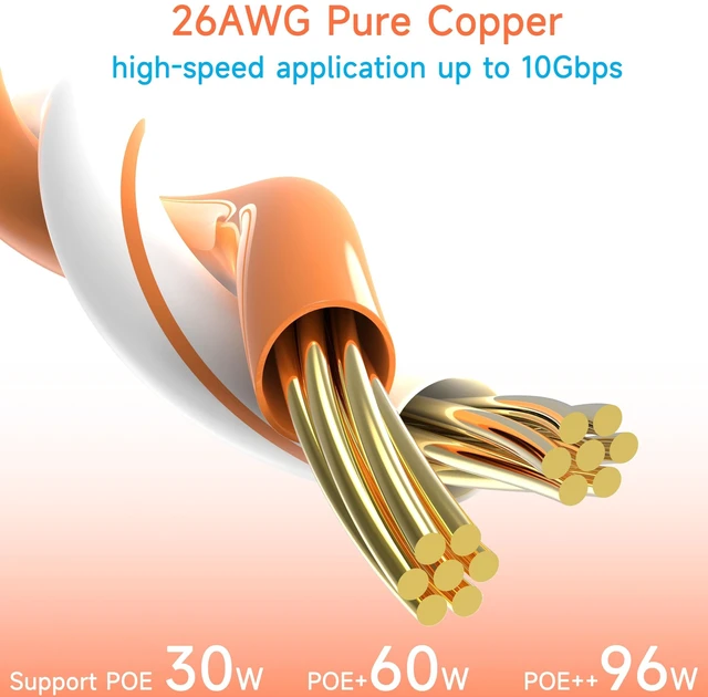 Alt view image 5 of 5 - Lysymixs Cat6 Ethernet Patch Cable 15 ft (10 Pack), Cat6 Patch Cable 26AWG Pure Copper for Data Centers, Cat 6 Patch Cable 10G, Network Patch Cables for Home and Enterprise Network -Black